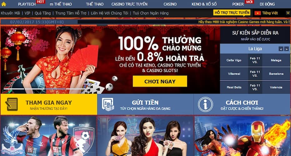 Khuyến mãi M88 hoàn trả trên tổng tiền cược